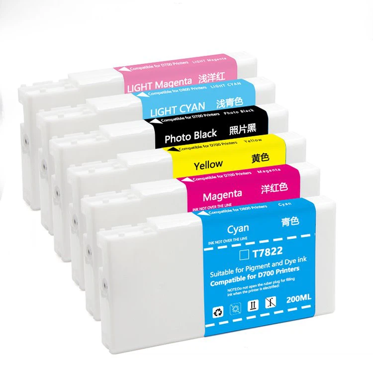 Cartuș de cerneală compatibil T7821-T7826 pentru EPSON D700