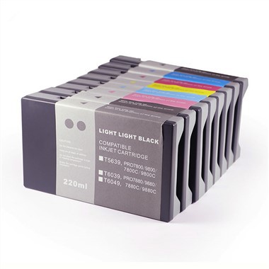 9 culori 350ML T5961-T5969 Cartuș de cerneală compatibil pentru imprimanta Epson Stylus Pro 7890 9890