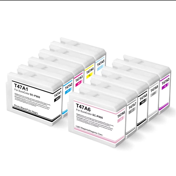 80ml T47A1 - T47A9 T47AD P900 Cartușe de cerneală compatibile pentru Epson SC-P900