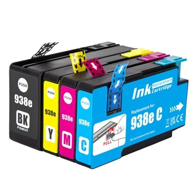 Pentru cartușele de cerneală compatibile HP 938E