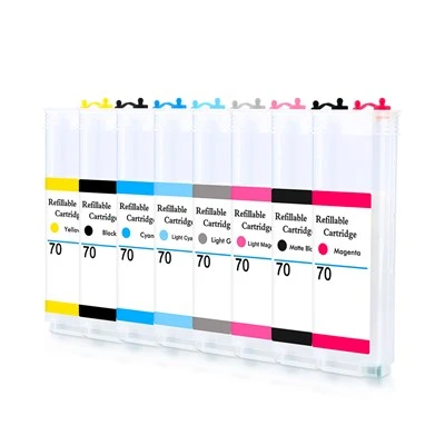 Set de cartușe reîncărcabile cu jet de cerneală OCBestJet foarte compatibil HP 72 (280 ml)